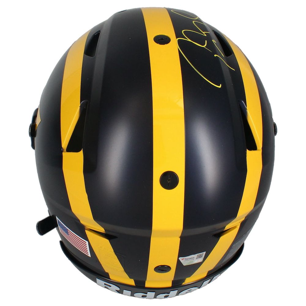 Tom Brady Autographed Michigan Wolverines Authentic Speed Flex Helmet Fanatics
