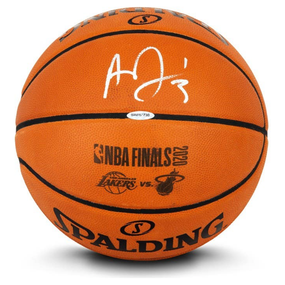 ANTHONY DAVIS Autographed Los Angeles Lakers 2020 NBA Finals Logo Authentic Spalding Basketball UDA