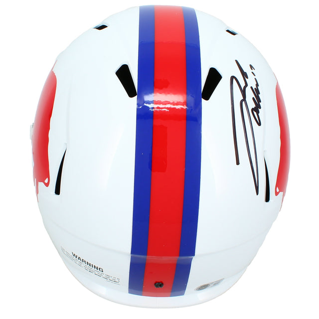 Josh Allen Autographed (Black Ink) Buffalo Bills 1965-73 Throwback Speed Full Size Helmet Beckett