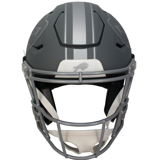 Josh Allen Autographed Buffalo Bills Slate Authentic Speed Flex Helmet Beckett