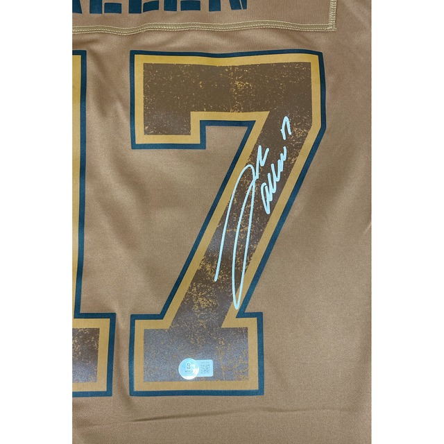 Josh Allen Autographed (Back) Bills Salute To Service Limited Jersey Beckett