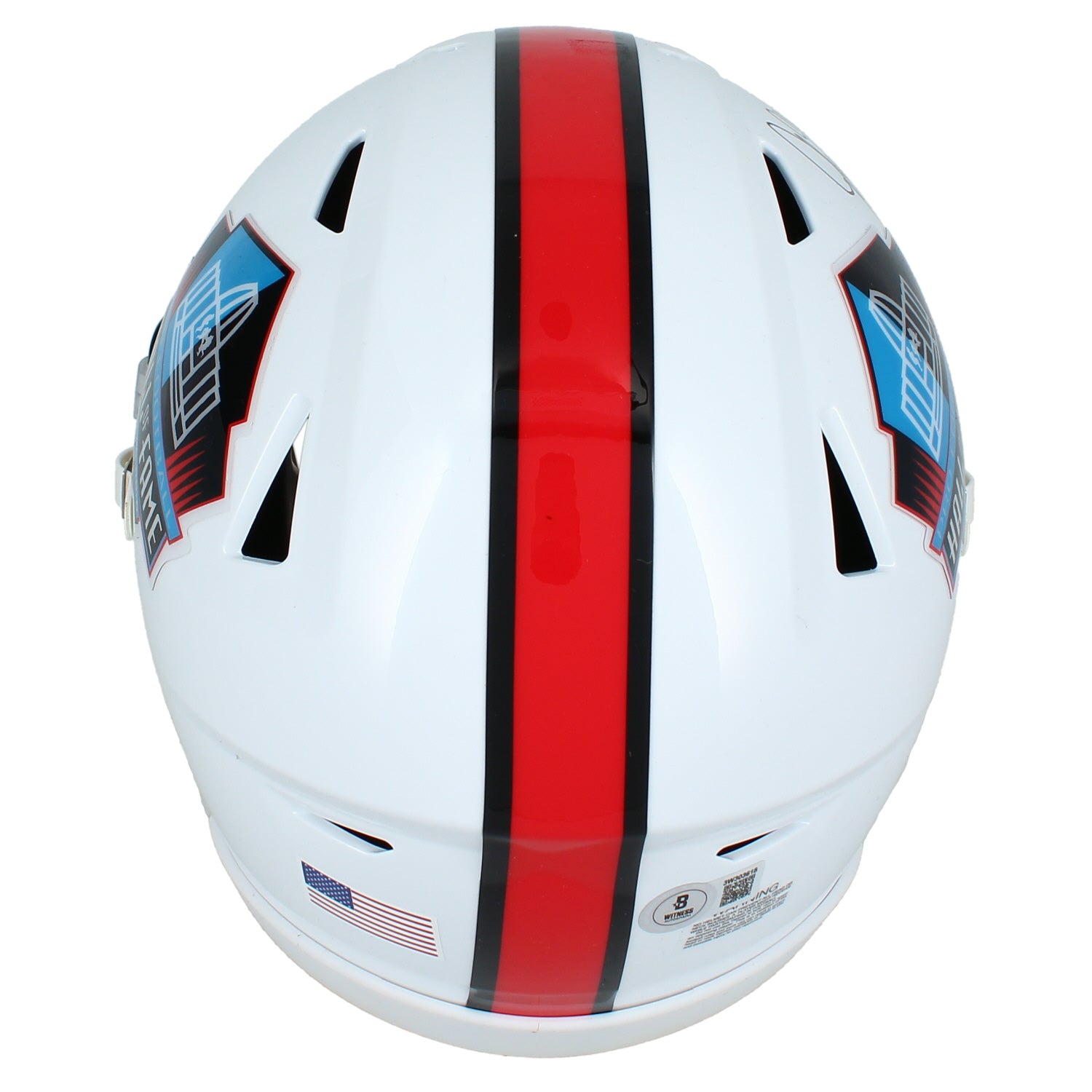 John Elway Autographed Hall of Fame Logo Speedflex Midi Helmet Beckett Witnessed
