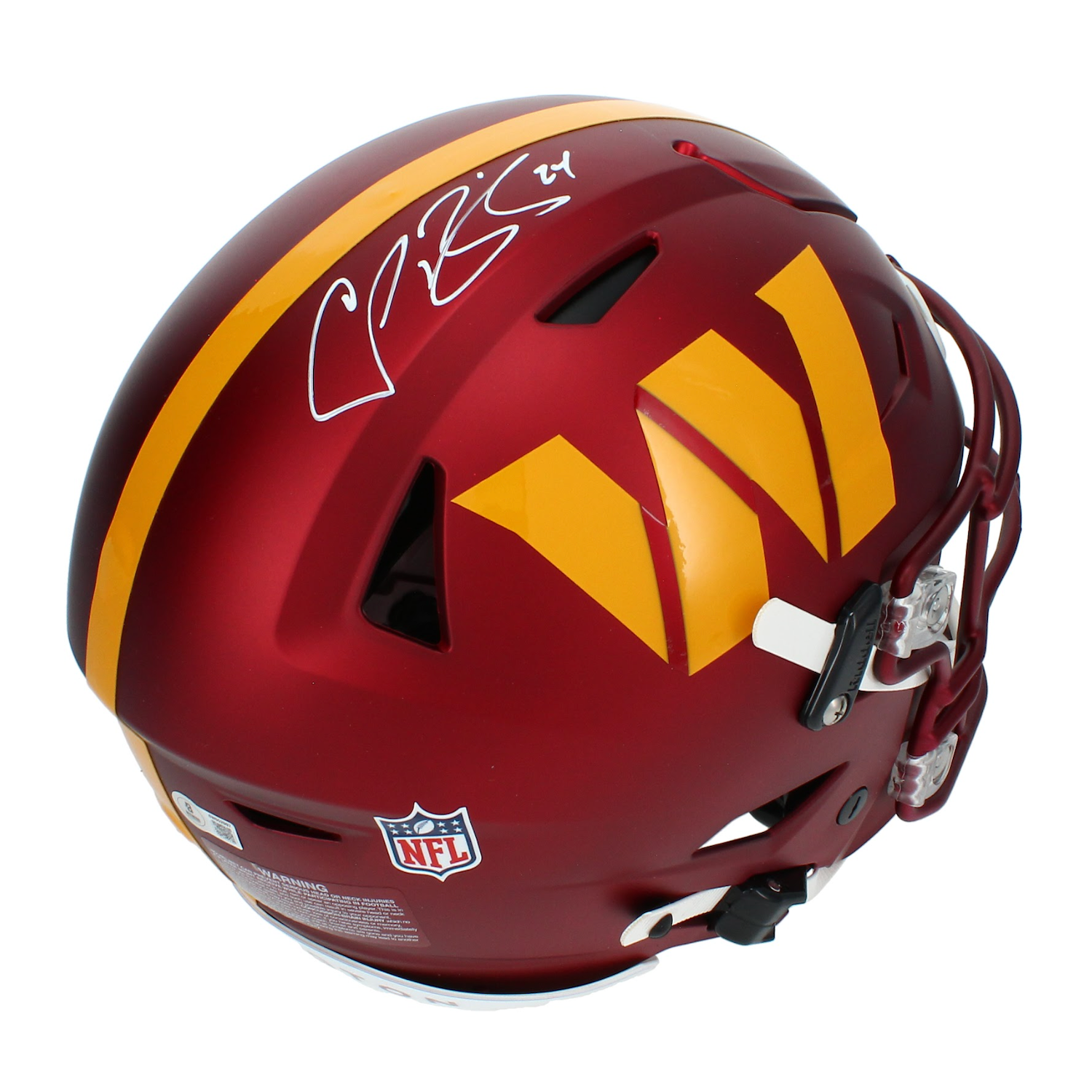 Champ Bailey Autographed Washington Commanders Speedflex Authentic Helmet Beckett