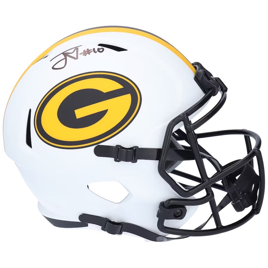 JORDAN LOVE Autographed Packers Lunar Eclipse Full Size Speed Helmet FANATICS