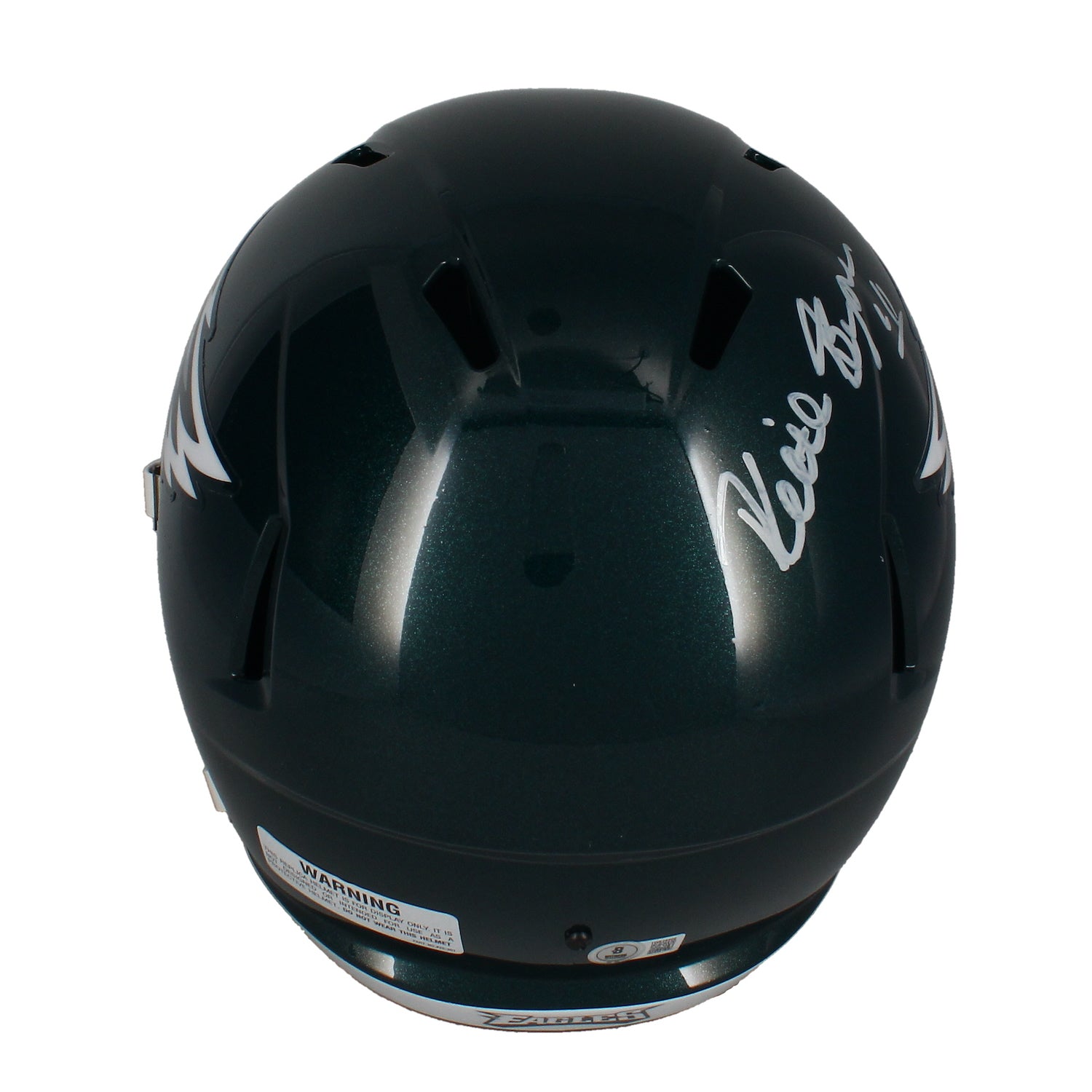 Keith Byars Autographed Philadelphia Eagles Full Size Speed Helmet Beckett