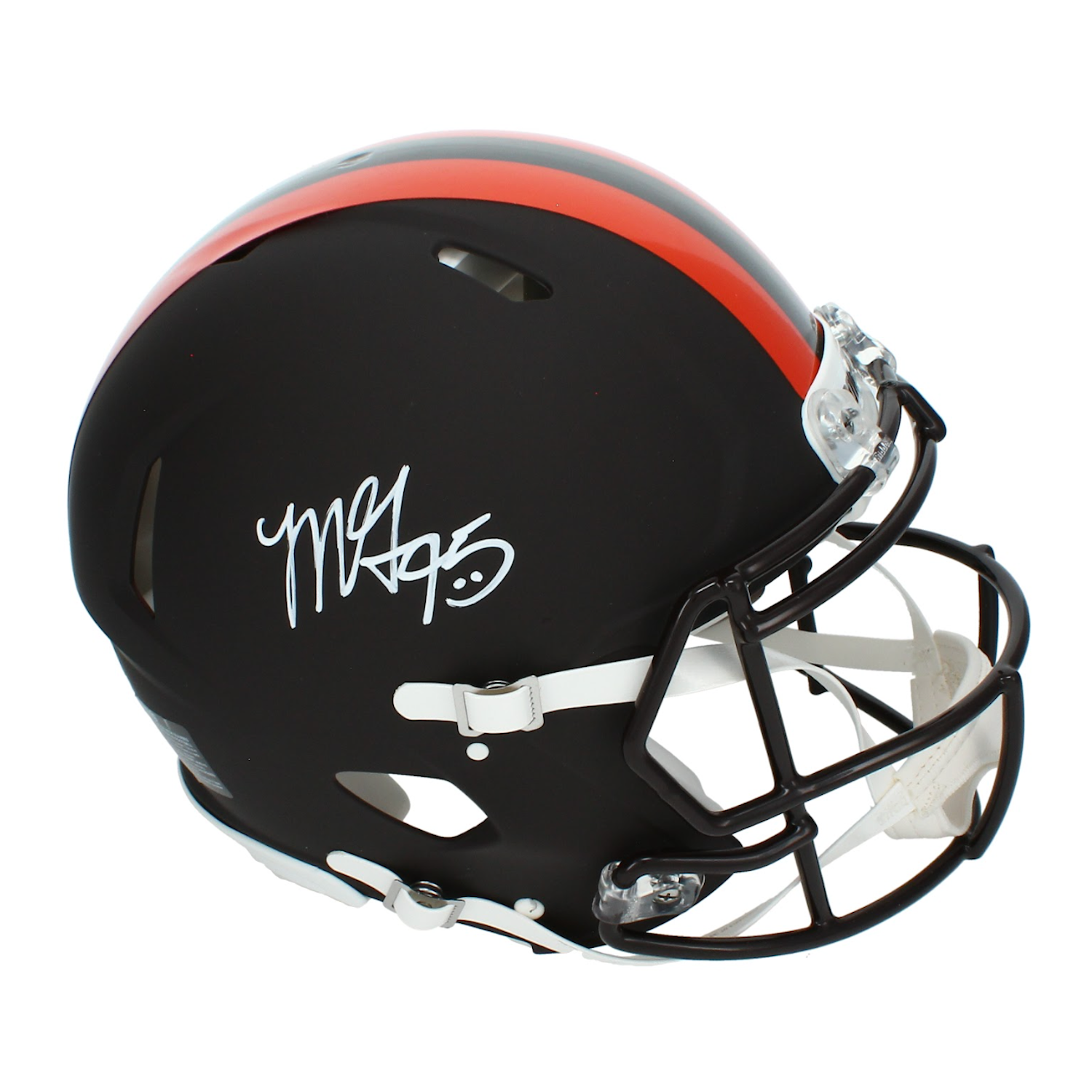 Myles Garrett Autographed Cleveland Browns Alpha Dog Alternate Speed Authentic Helmet Beckett