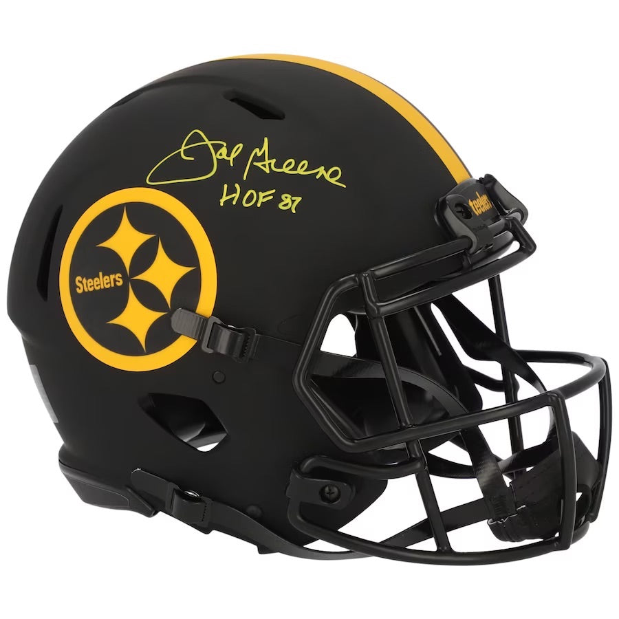 Joe Greene Autographed "HOF 87" Steelers Eclipse Authentic Helmet Fanatics