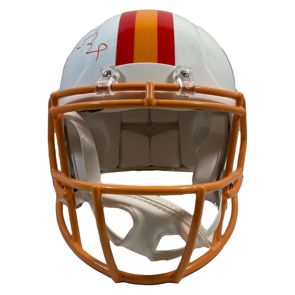TOM BRADY Autographed Buccaneers Throwback Speed Authentic Helmet FANATICS