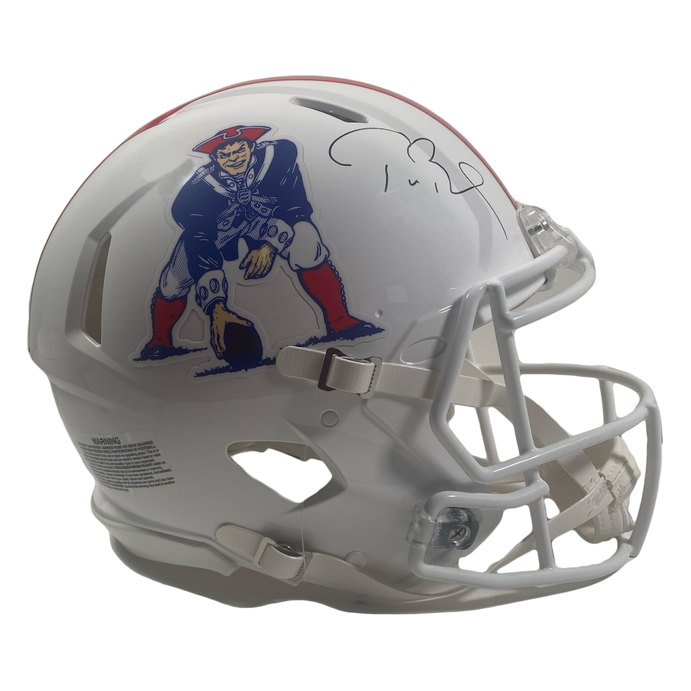 Tom Brady Autographed Patriots Throwback Authentic Speed Helmet Fanatics