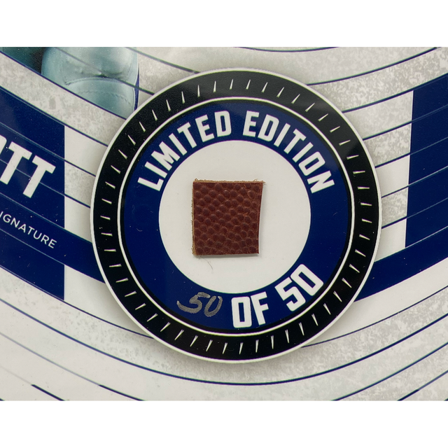 Dak Prescott Dallas Cowboys Framed 15" x 17" Game Used Football Collage LE 50/50