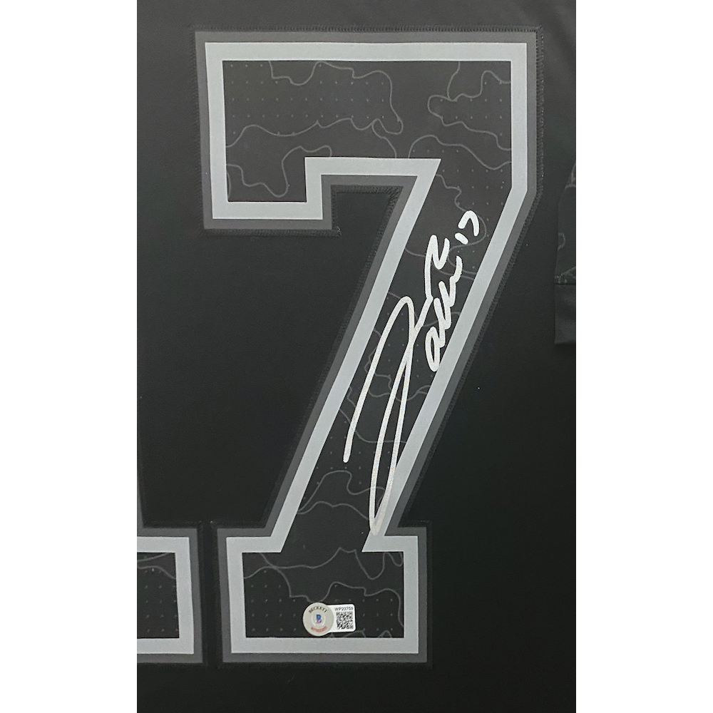 Josh Allen Autographed Buffalo Bills Nike RFLCTV Limited 36" x 42" Framed Jersey Beckett