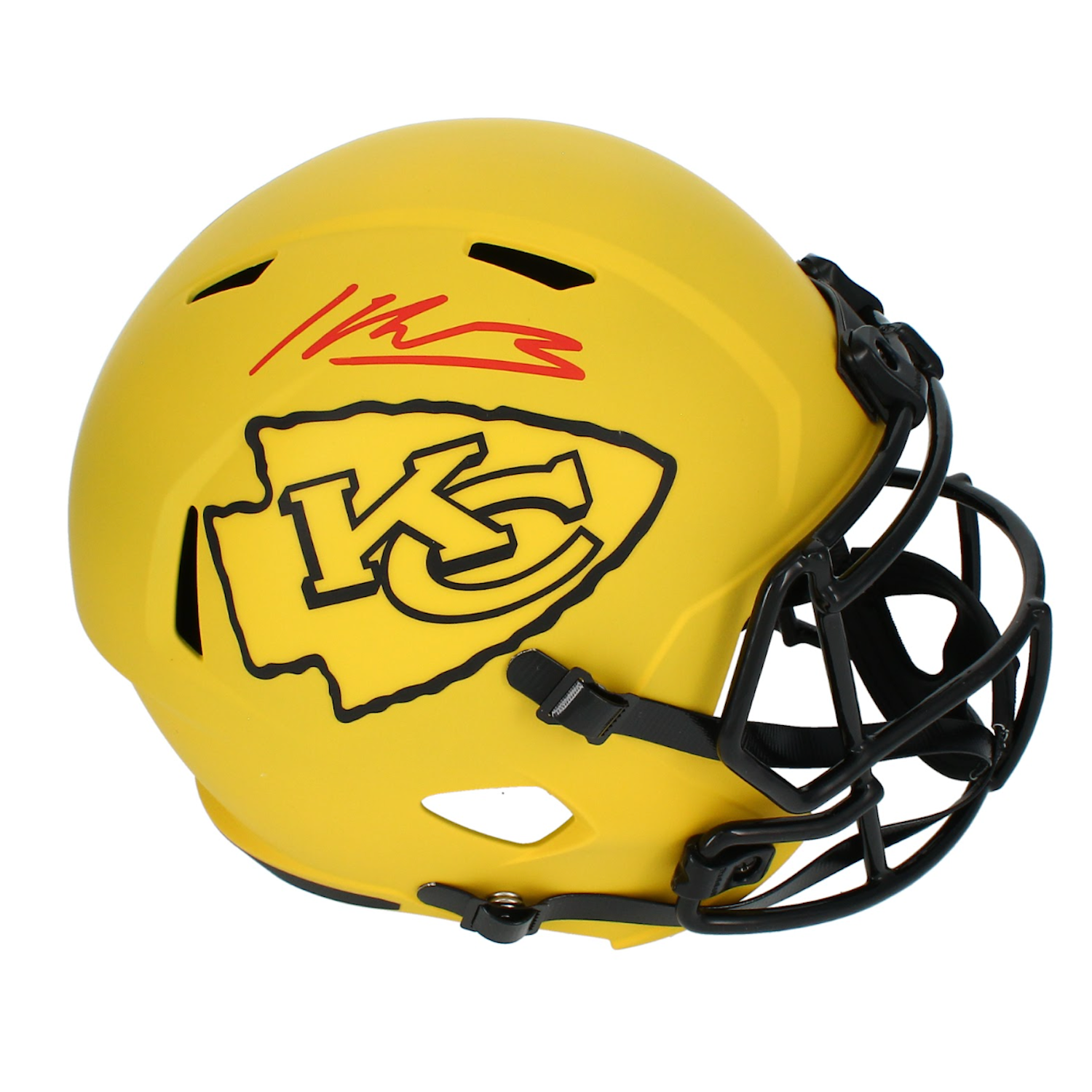 Kenneth Walker III Autographed Kansas City Chiefs 'RAVE' Full Size Speed Helmet Beckett