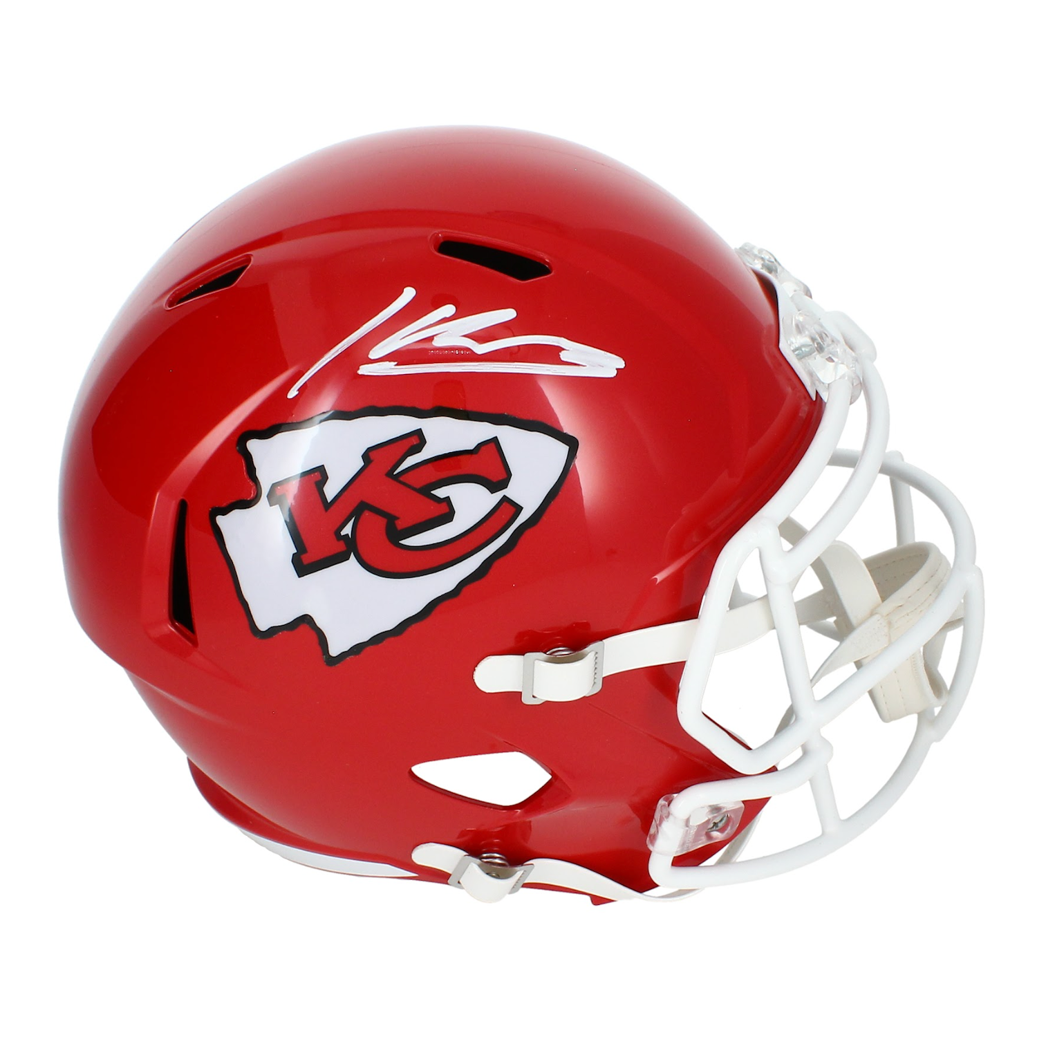 Kenneth Walker III Autographed Kansas City Chiefs Full Size Speed Replica Helmet Beckett