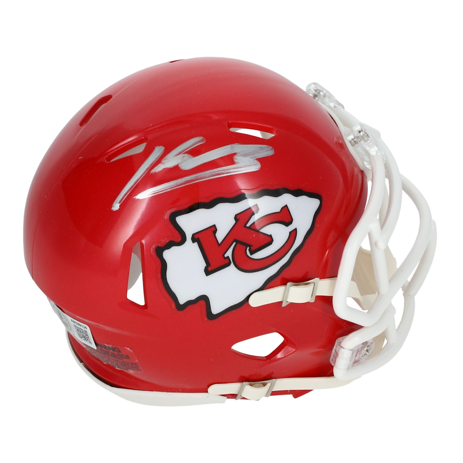 Kenneth Walker III Autographed Kansas City Chiefs Mini Speed Helmet Beckett