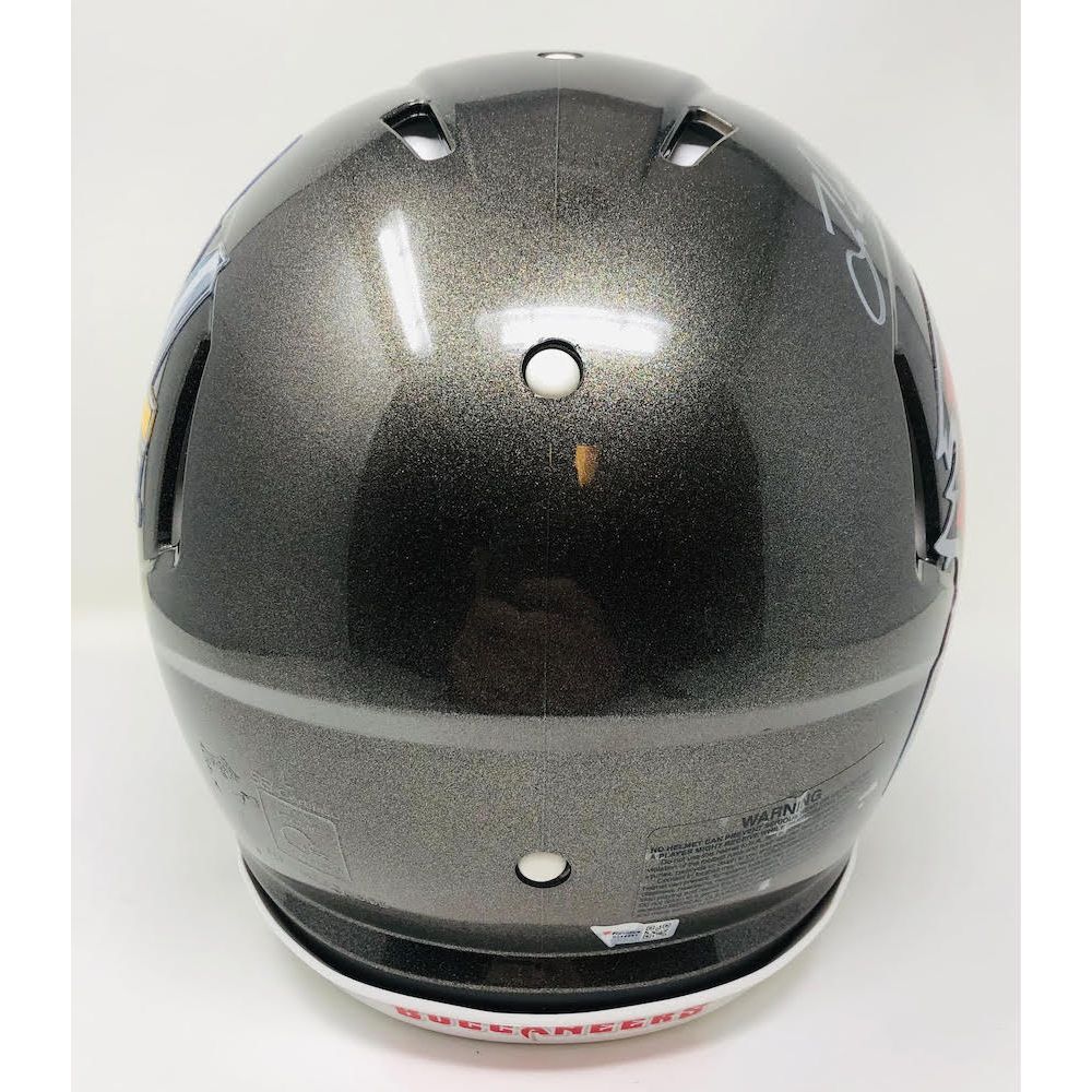 LEONARD FOURNETTE Autographed Tampa Bay Buccaneers / Champs Logo Authentic Helmet FANATICS
