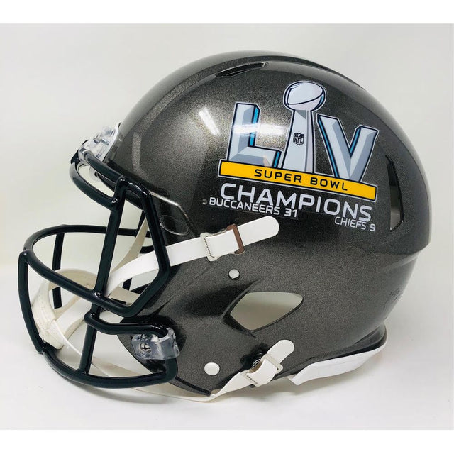 LEONARD FOURNETTE Autographed Tampa Bay Buccaneers / Champs Logo Authentic Helmet FANATICS