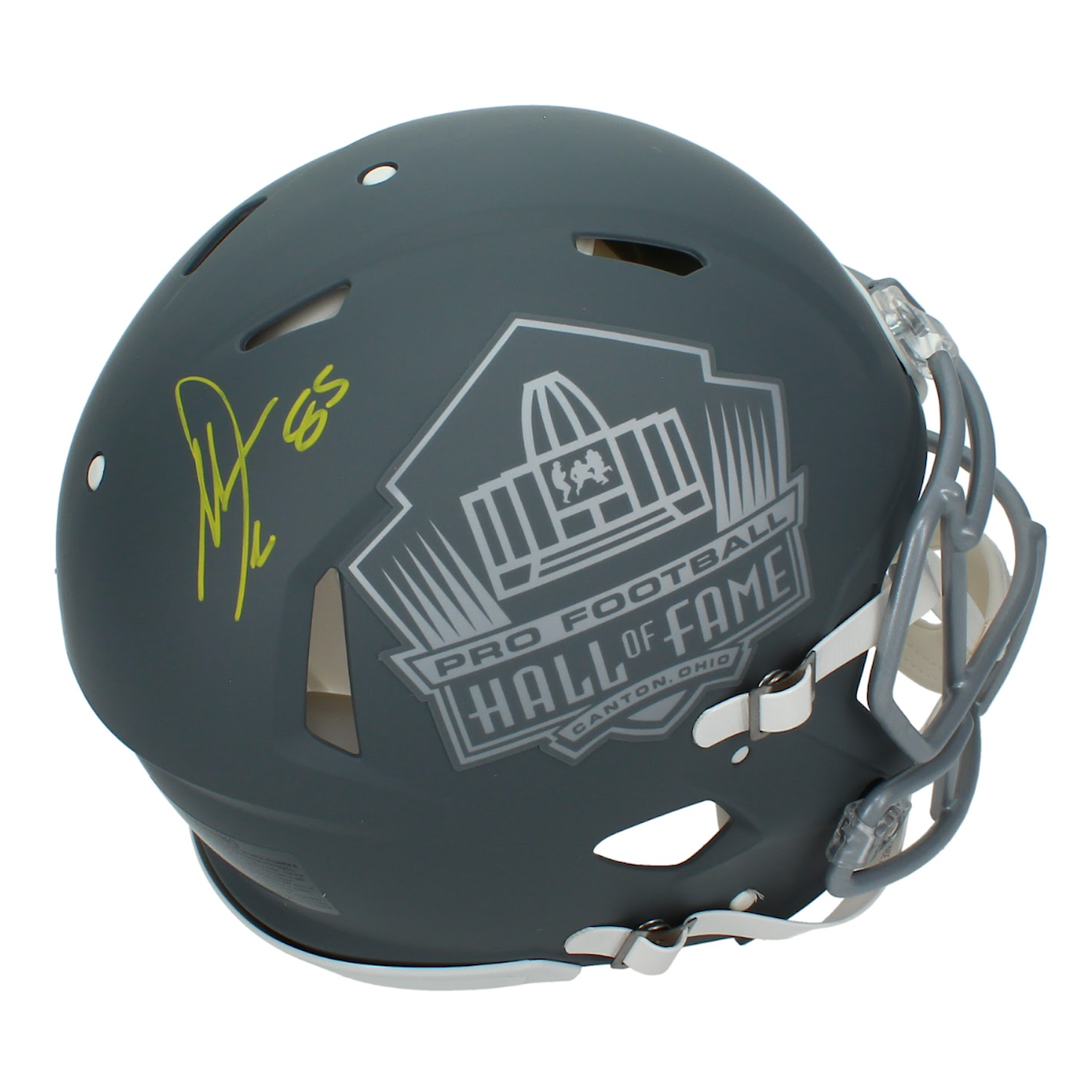 Antonio Gates Autographed Hall of Fame Logo Slate Speed Authentic Helmet Beckett