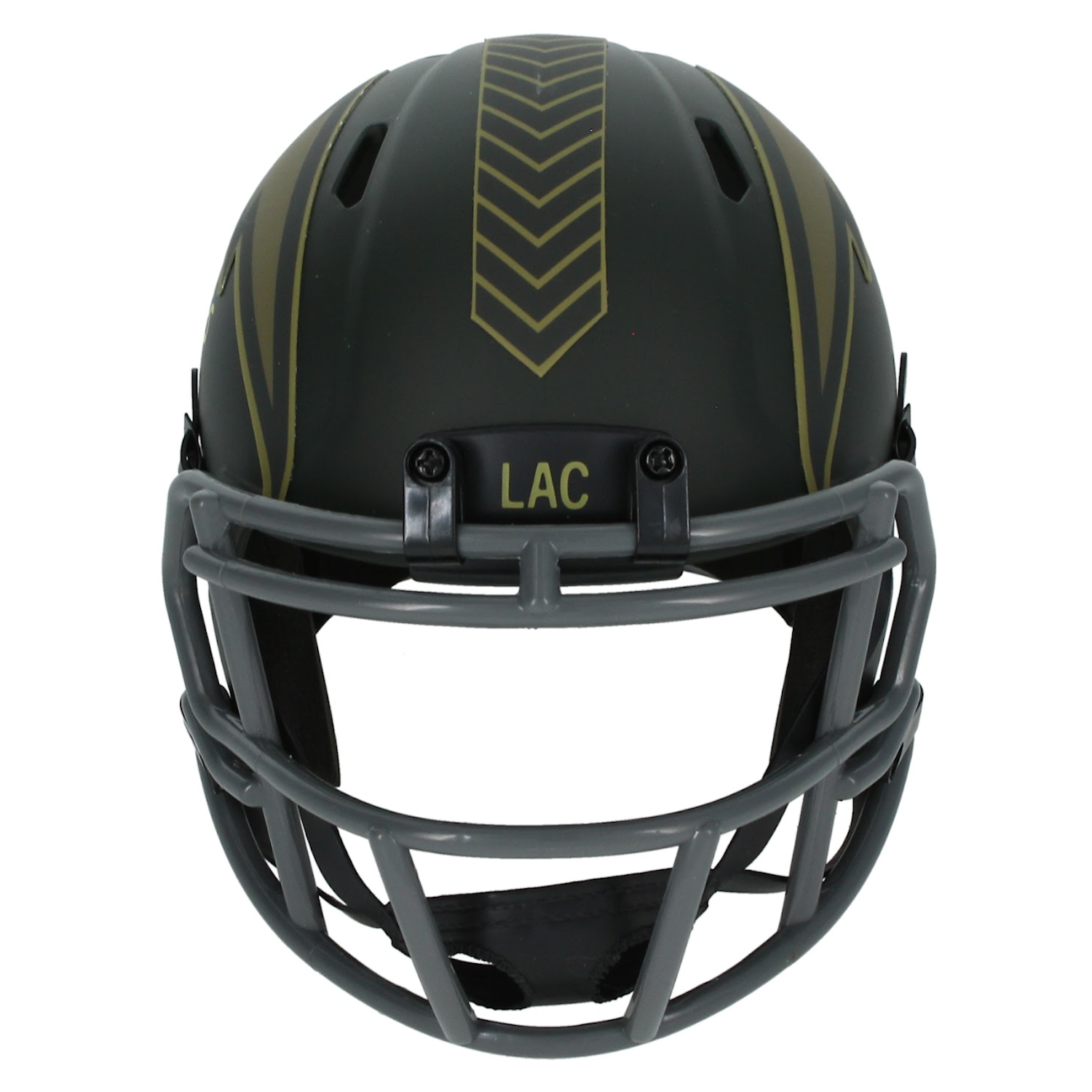 Antonio Gates Autographed Los Angeles Chargers 2025 Salute to Service Mini Speed Helmet Beckett