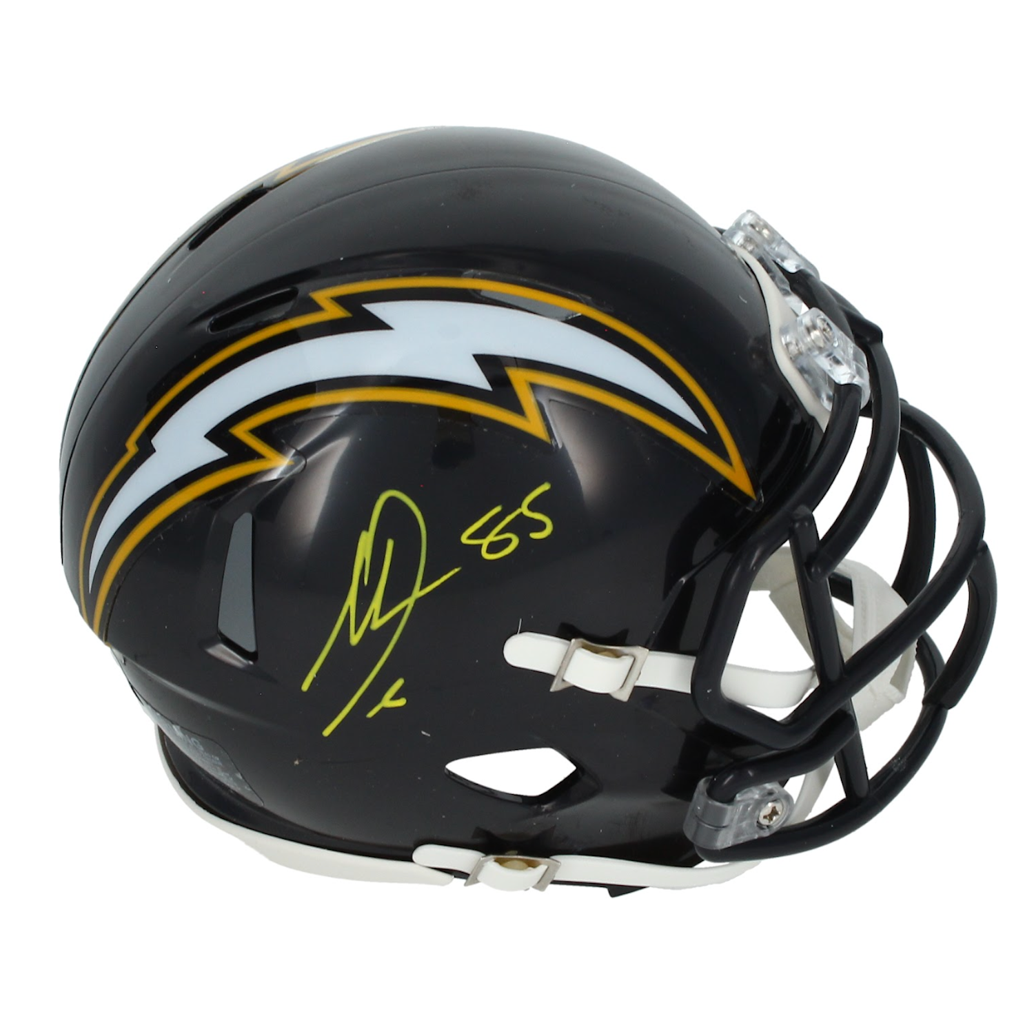 Antonio Gates Autographed Los Angeles Chargers Throwback Mini Helmet Beckett