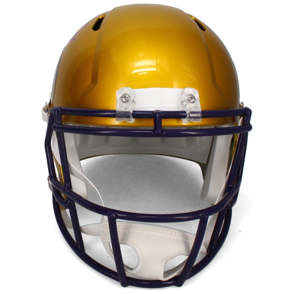 Justin Jefferson Autographed Minnesota Vikings Flash Full Size Speed Helmet JSA