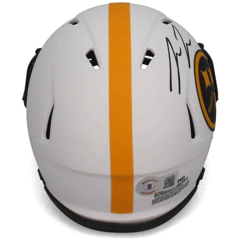Pat Freiermuth Autographed Steelers Lunar Eclipse Speed Mini Helmet Beckett
