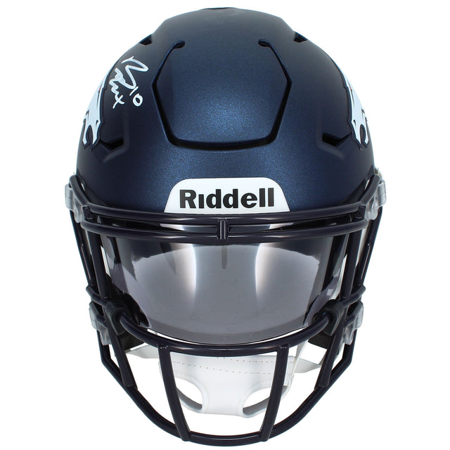 Bo Nix Autographed Denver Broncos SpeedFlex Midi Helmet Beckett Witnessed