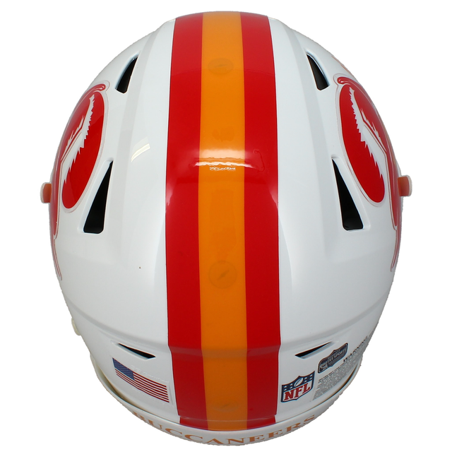 Rob Gronkowski Autographed Tampa Bay Buccaneers 1976-96 Throwback SpeedFlex Authentic Helmet Radtke