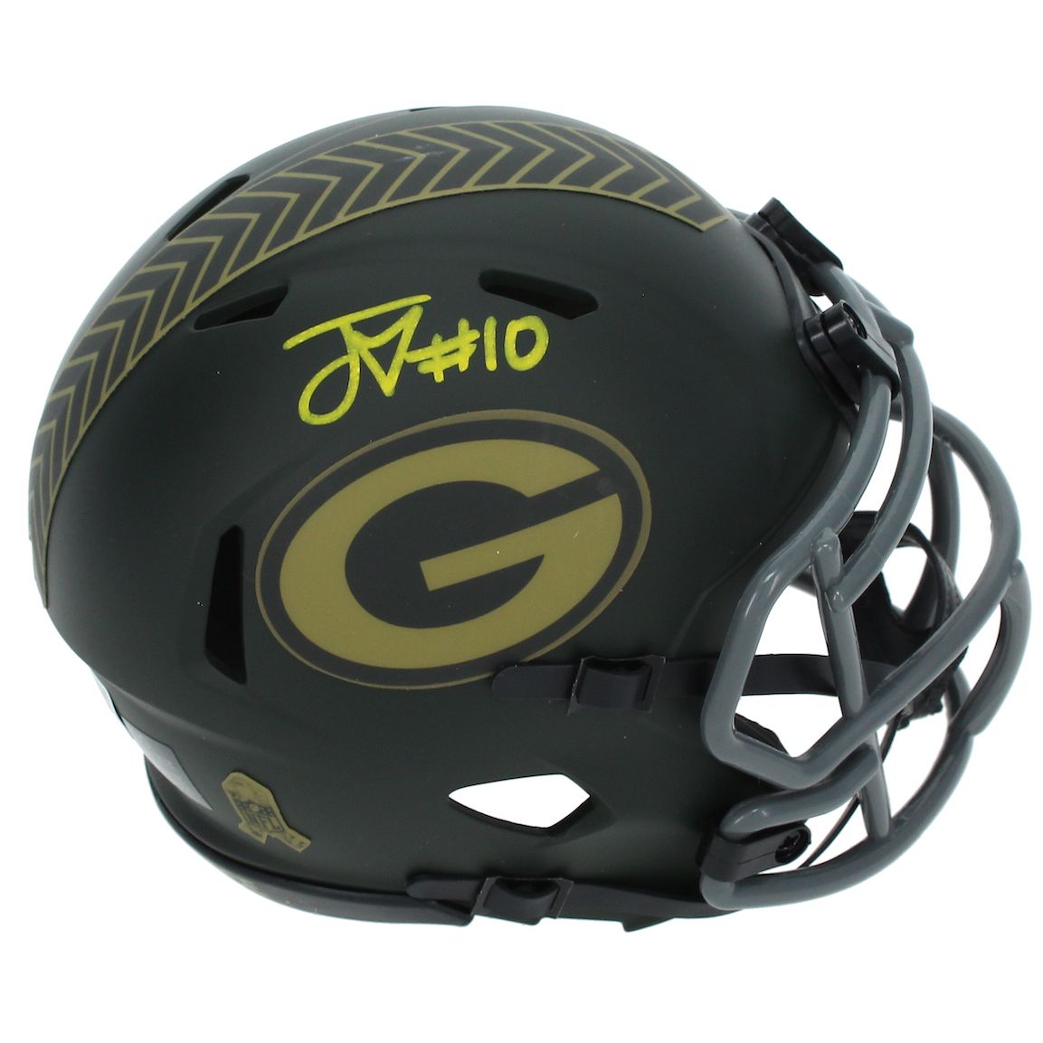 Jordan Love Autographed Green Bay Packers STS Speed Mini Helmet Beckett