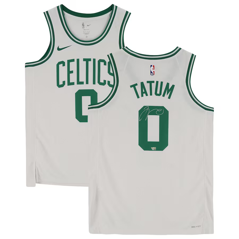 Jayson Tatum Autographed Boston Celtics Association Ed. Nike White Jersey size 48 Fanatics