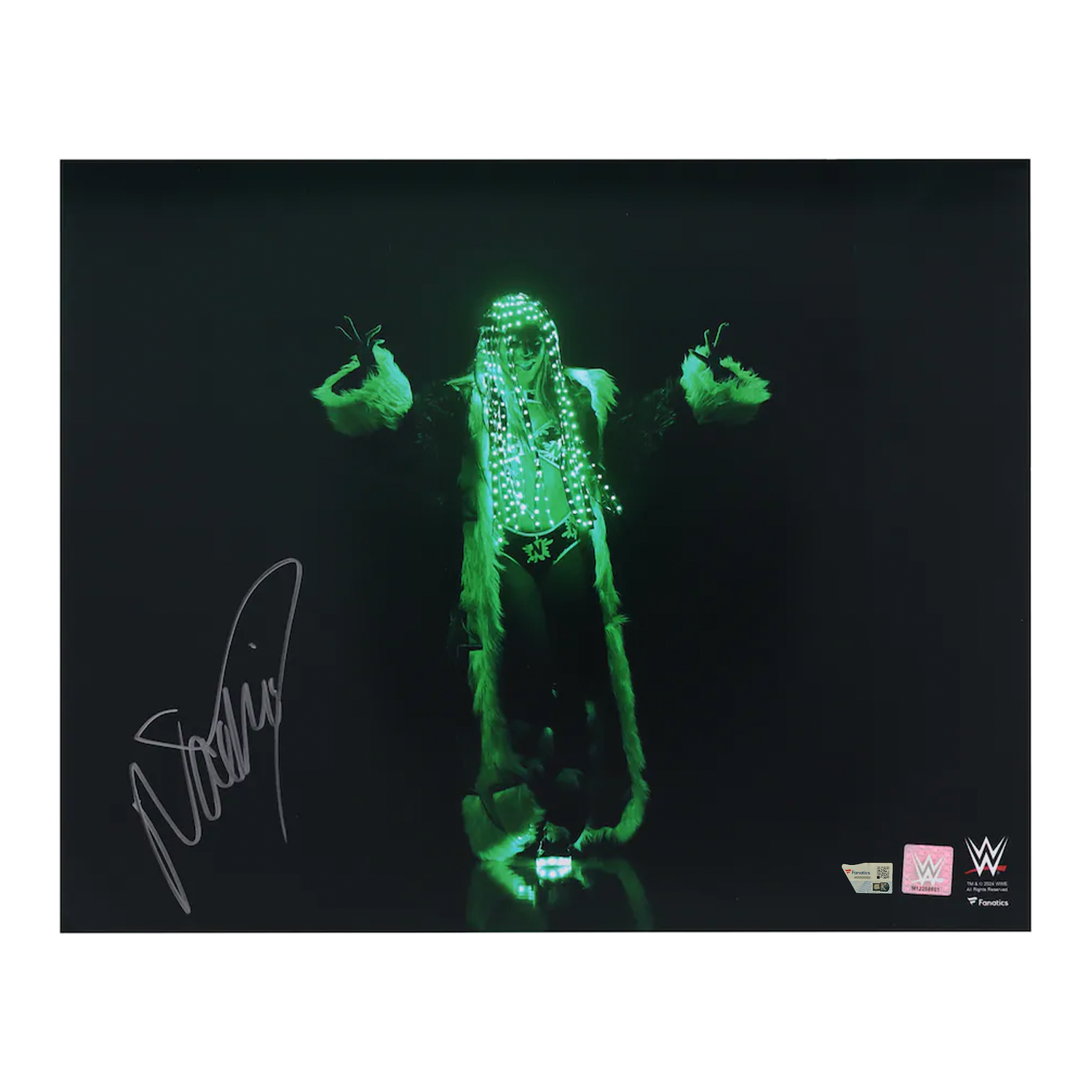Naomi Autographed WWE Green Glow Entrance 16" x 20" Photograph Fanatics