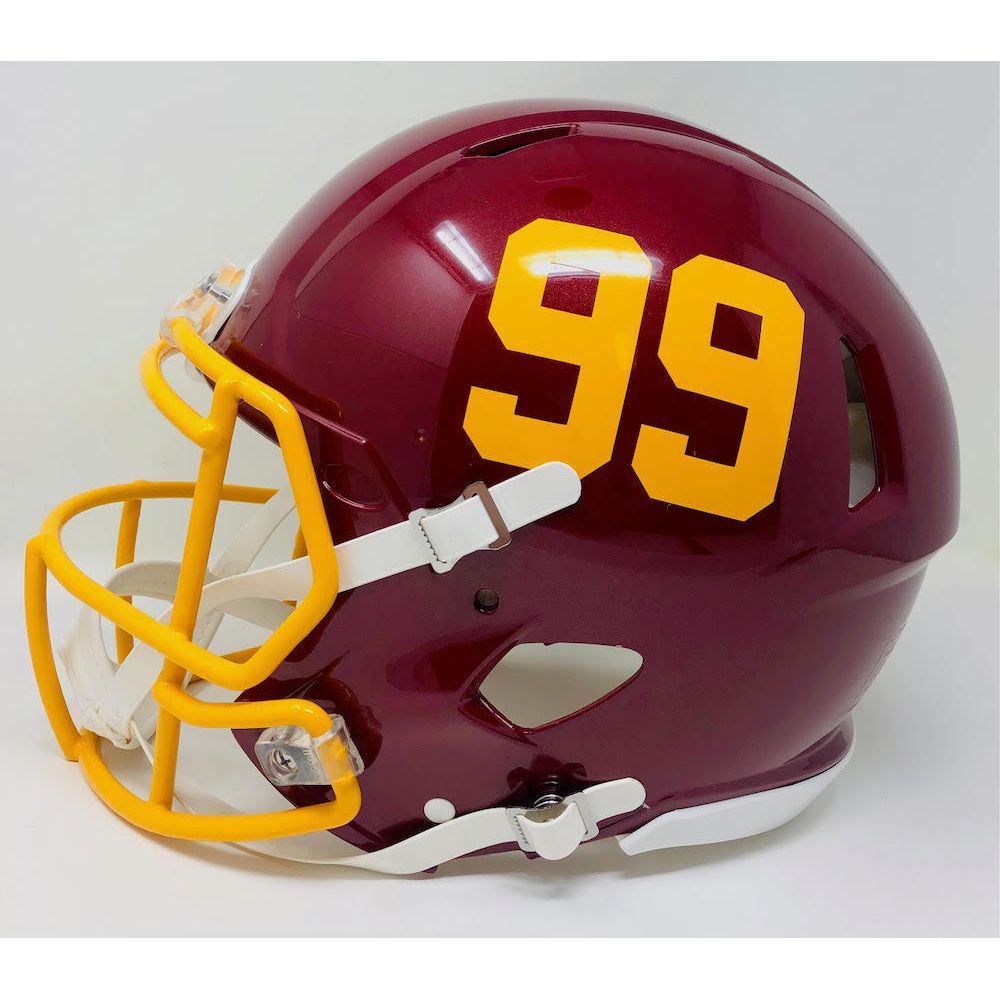 Chase Young Autographed "2020 NFL DPOY" Washington Team Authentic Helmet Fanatics