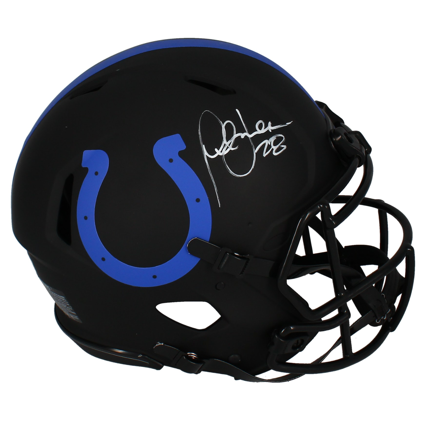 Marshall Faulk Autographed Colts Eclipse Authentic Speed Helmet Beckett