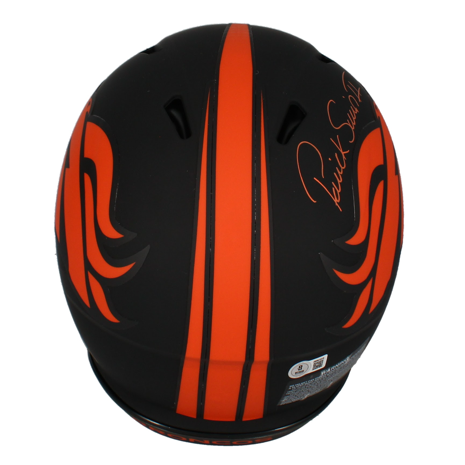 Patrick Surtain II Autographed Denver Broncos 'Eclipse' Authentic Helmet Beckett