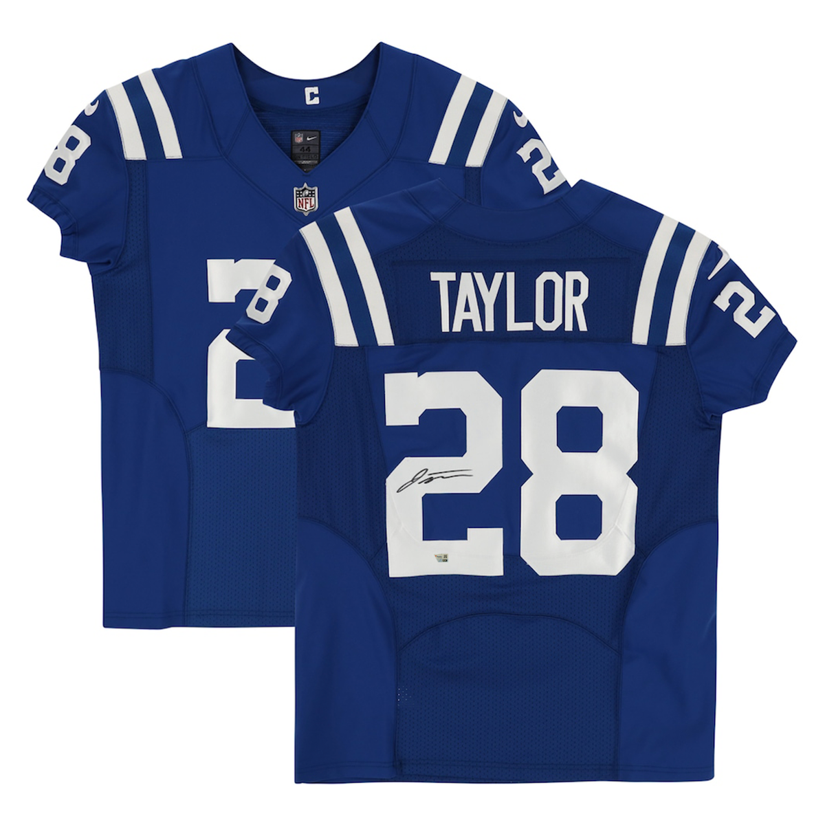 Jonathan Taylor Autographed Indianapolis Colts Blue Nike Elite  display picture 1
