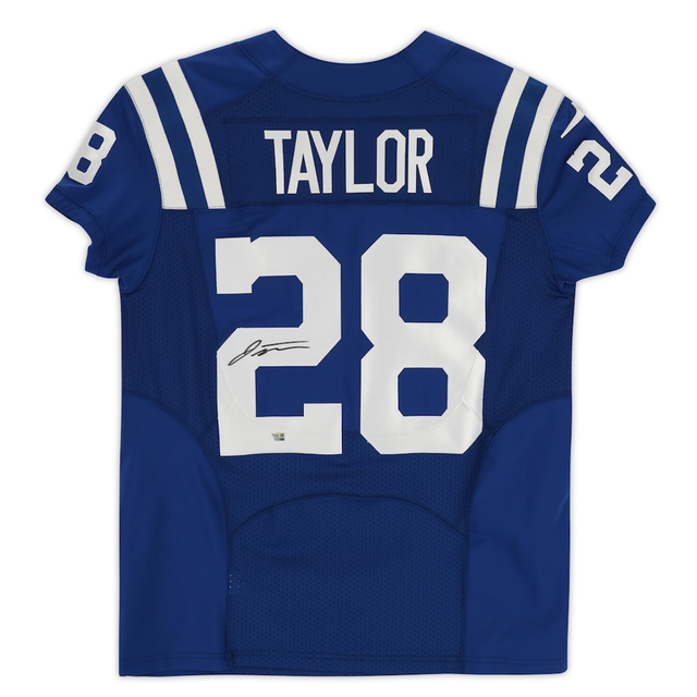 Jonathan Taylor Autographed Indianapolis Colts Blue Nike Elite Jersey Fanatics