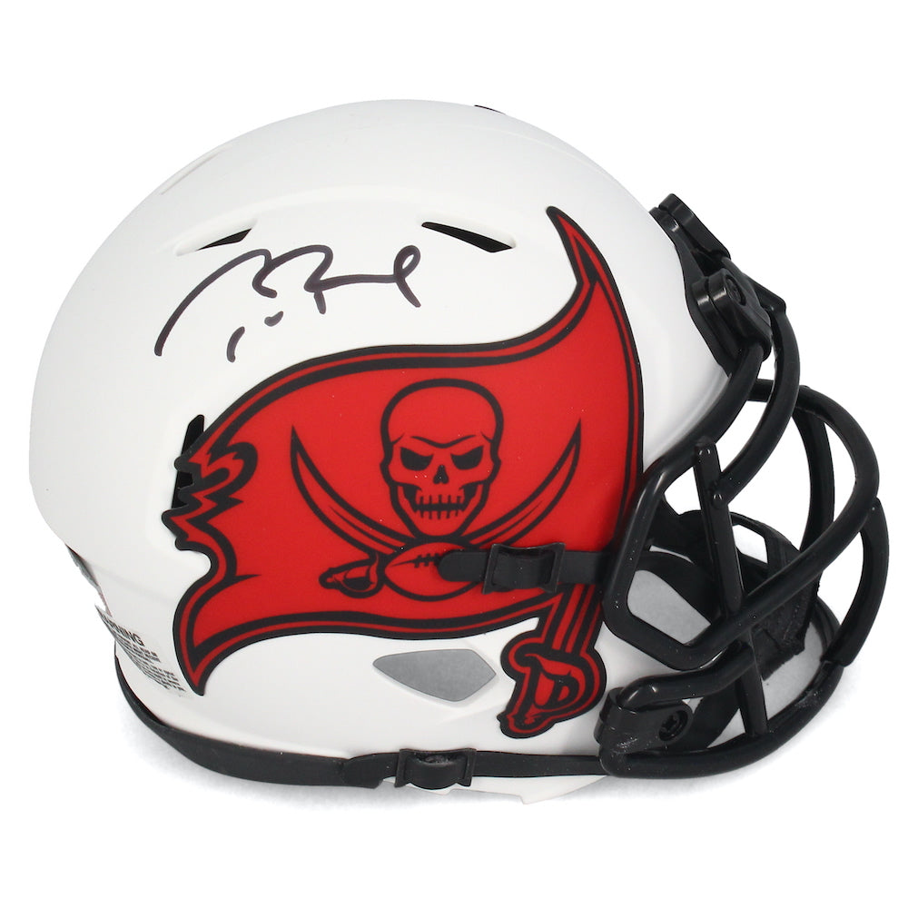 Tom Brady Autographed TB Buccaneers Lunar Eclipse Mini Helmet Fanatics