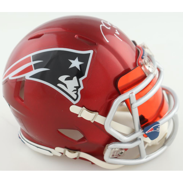 Tom Brady Autographed NE Patriots Flash Speed Mini Helmet w/ Visor Fanatics