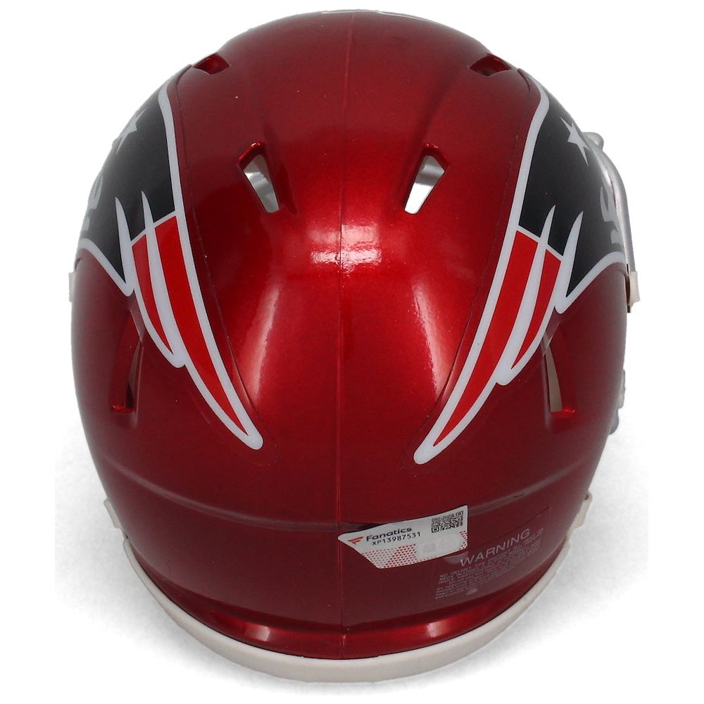 Tom Brady Autographed New England Patriots Speed Mini Flash Helmet Fanatics
