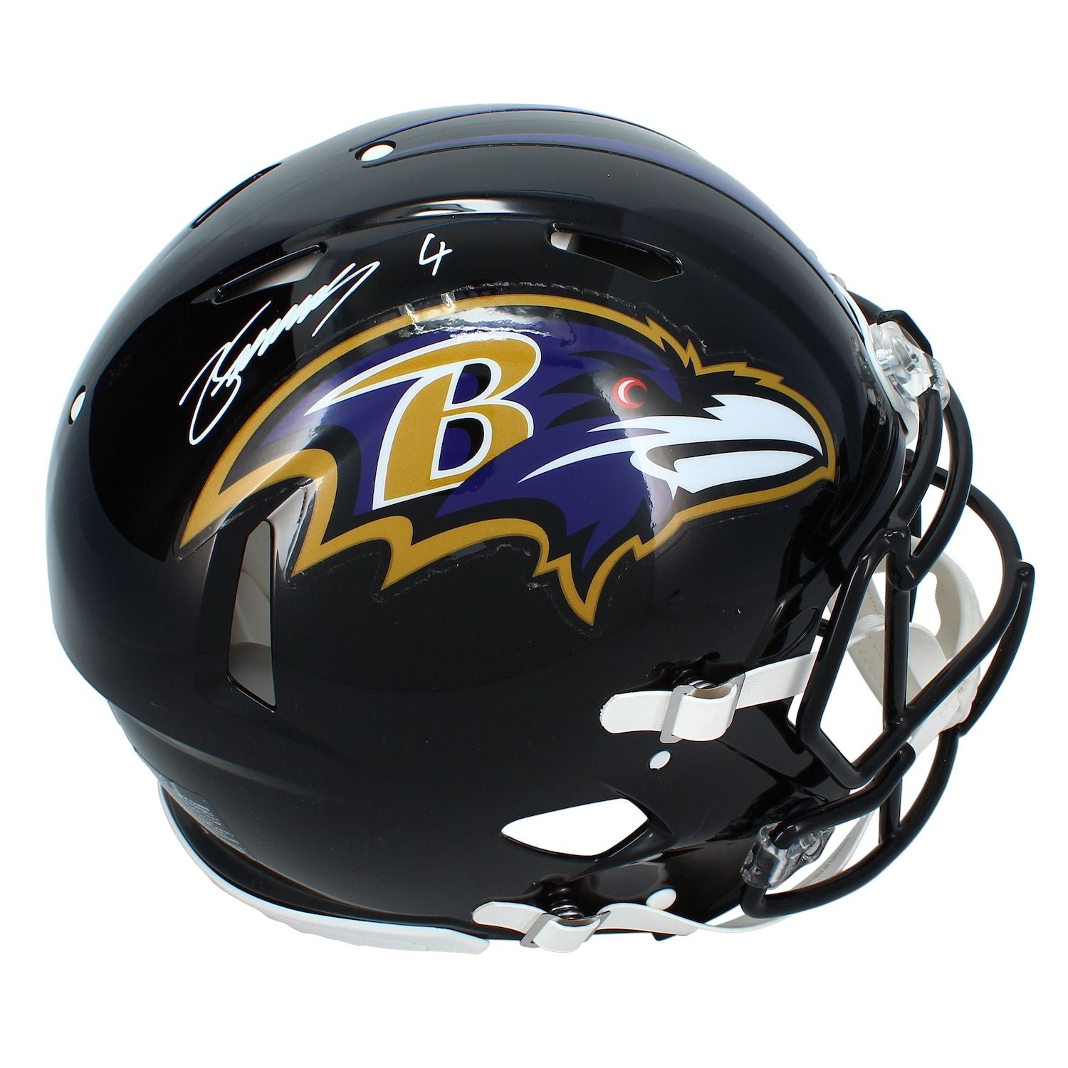 Zay Flowers Autographed Baltimore Ravens Speed Authentic Helmet Beckett