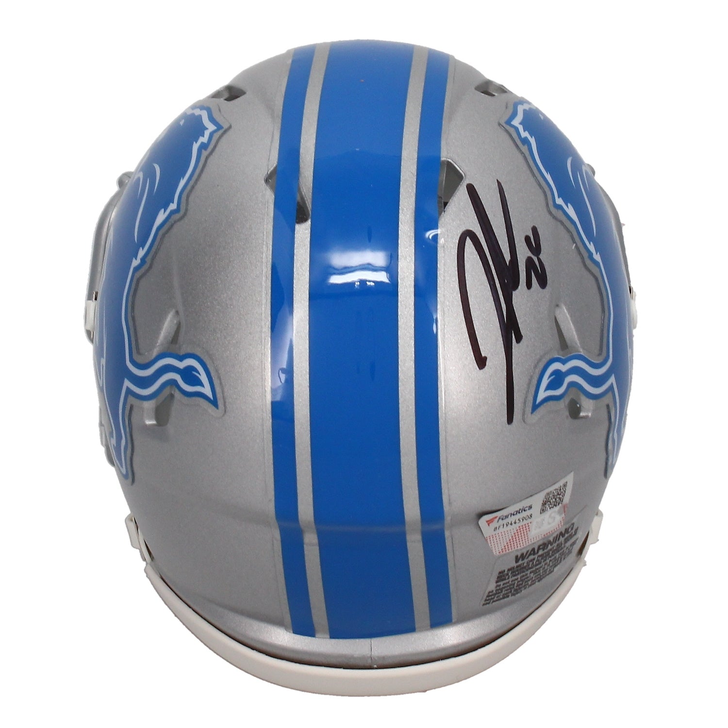 Jahmyr Gibbs Autographed Detroit Lions Mini Speed Helmet w/Visor Fanatics