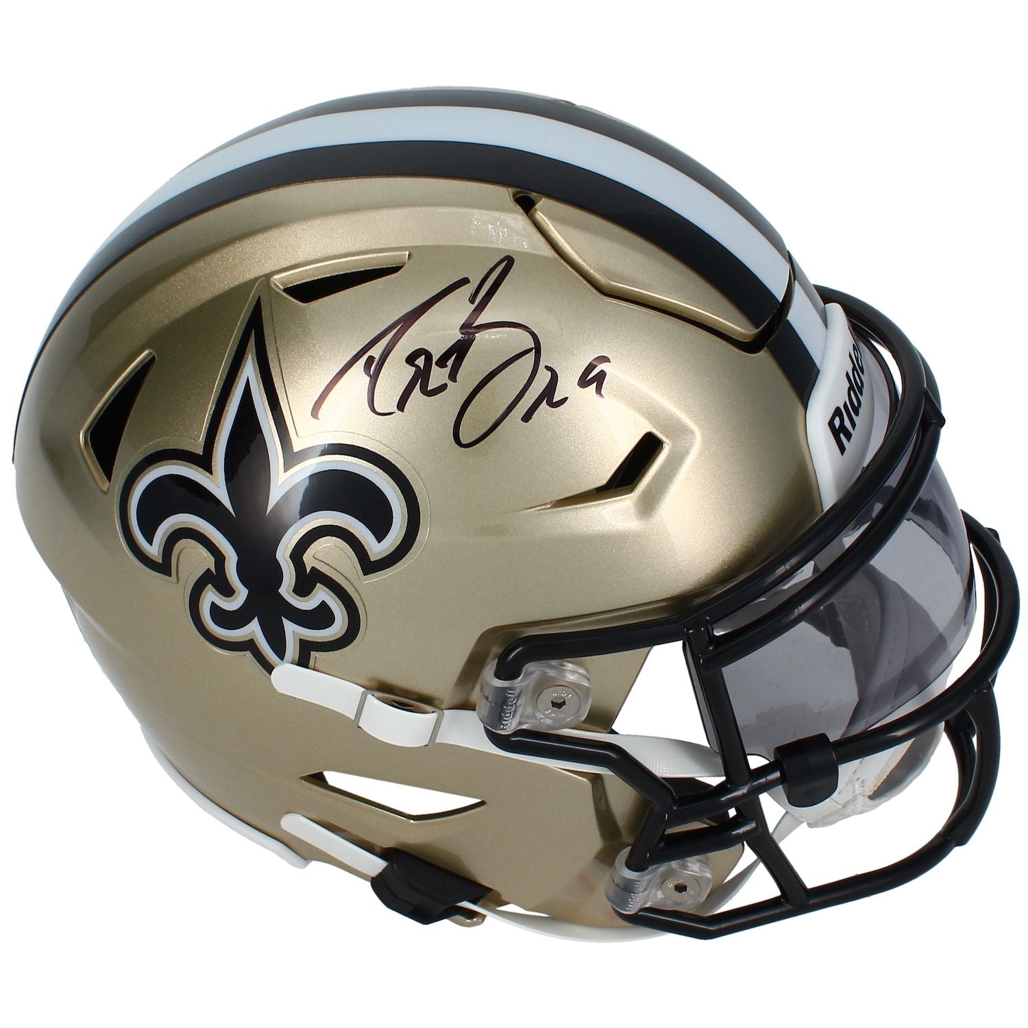 Drew Brees Autographed New Orleans Saints Speedflex Midi Helmet Beckett