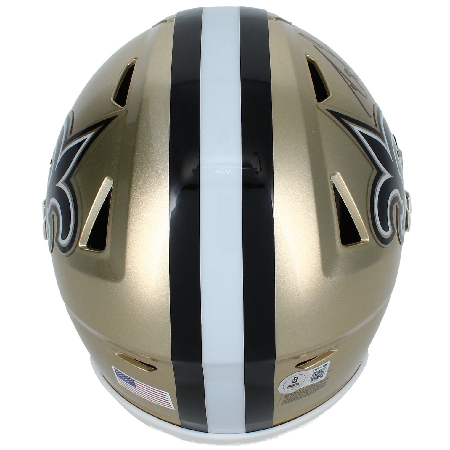 Drew Brees Autographed New Orleans Saints Speedflex Midi Helmet Beckett