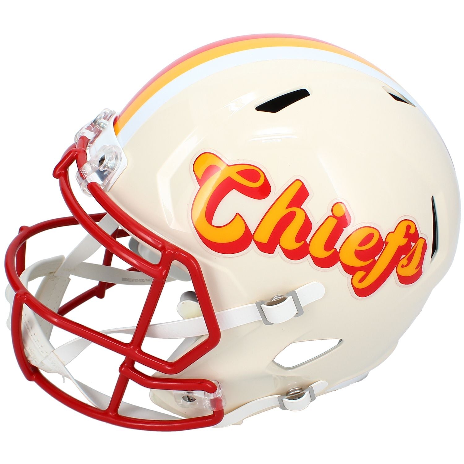 Warren Moon Autographed/Inscribed "HOF '06" Kansas City Chiefs RETRO Speed Full Size Helmet Beckett