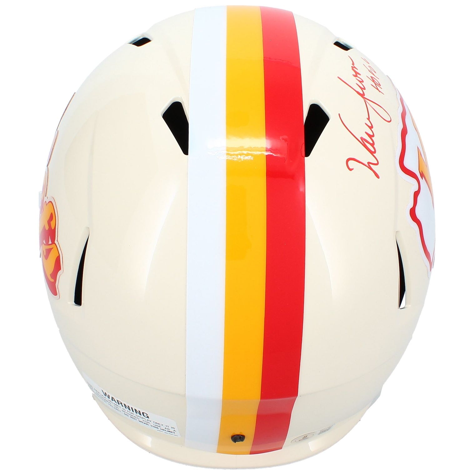 Warren Moon Autographed/Inscribed "HOF '06" Kansas City Chiefs RETRO Speed Full Size Helmet Beckett