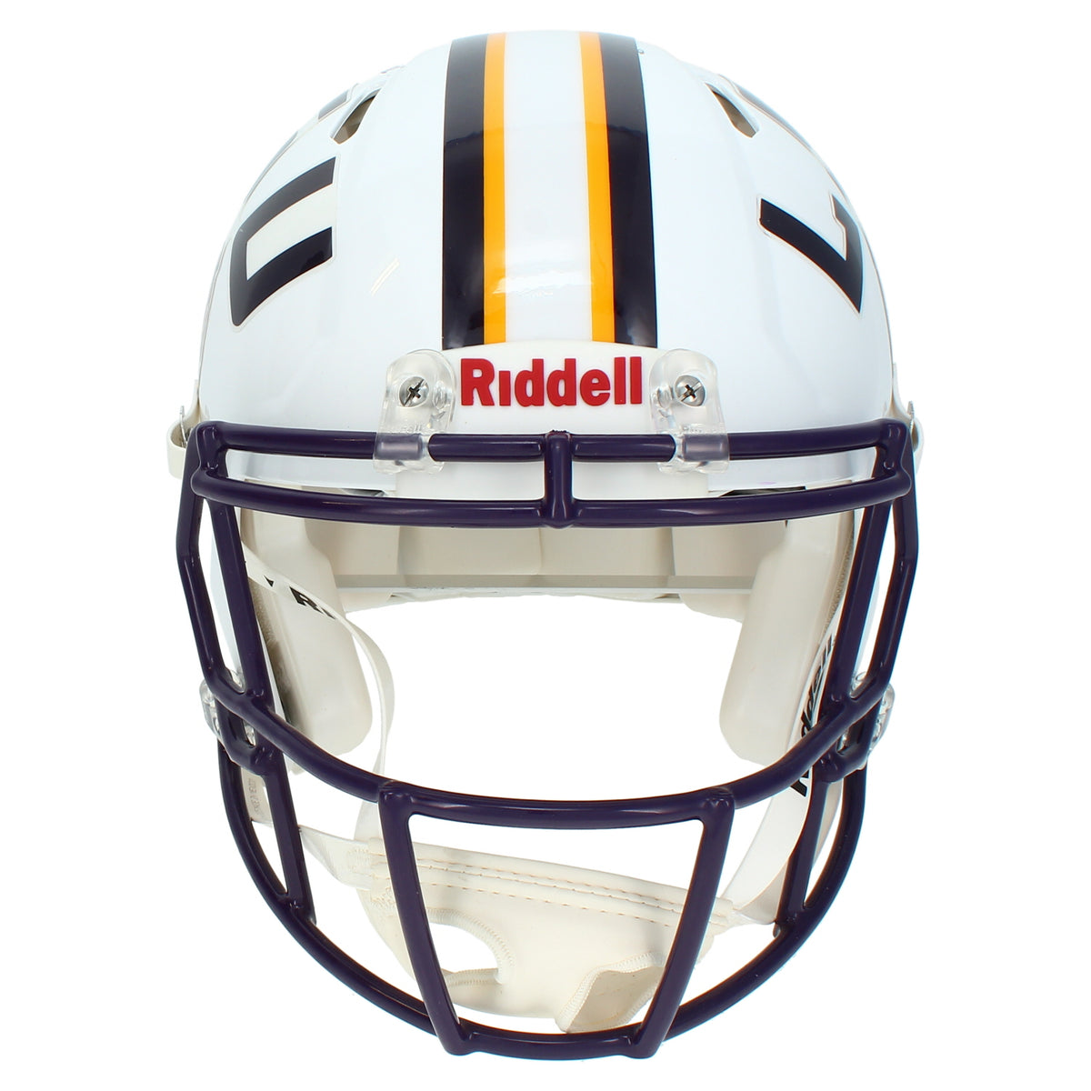 Ja'Marr Chase Autographed LSU Tigers White Alternate Speed Authentic Helmet Beckett