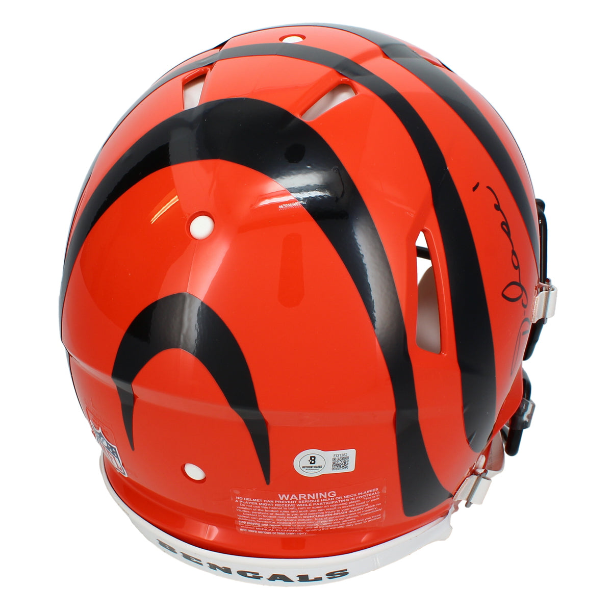 Ja'Marr Chase Autographed Cincinnati Bengals Speed Authentic Helmet Beckett
