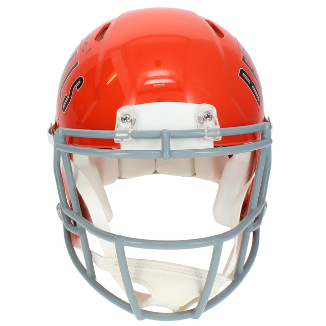 Ja'Marr Chase Autographed Cincinnati Bengals 1968-79 Throwback Speed Authentic Helmet Beckett