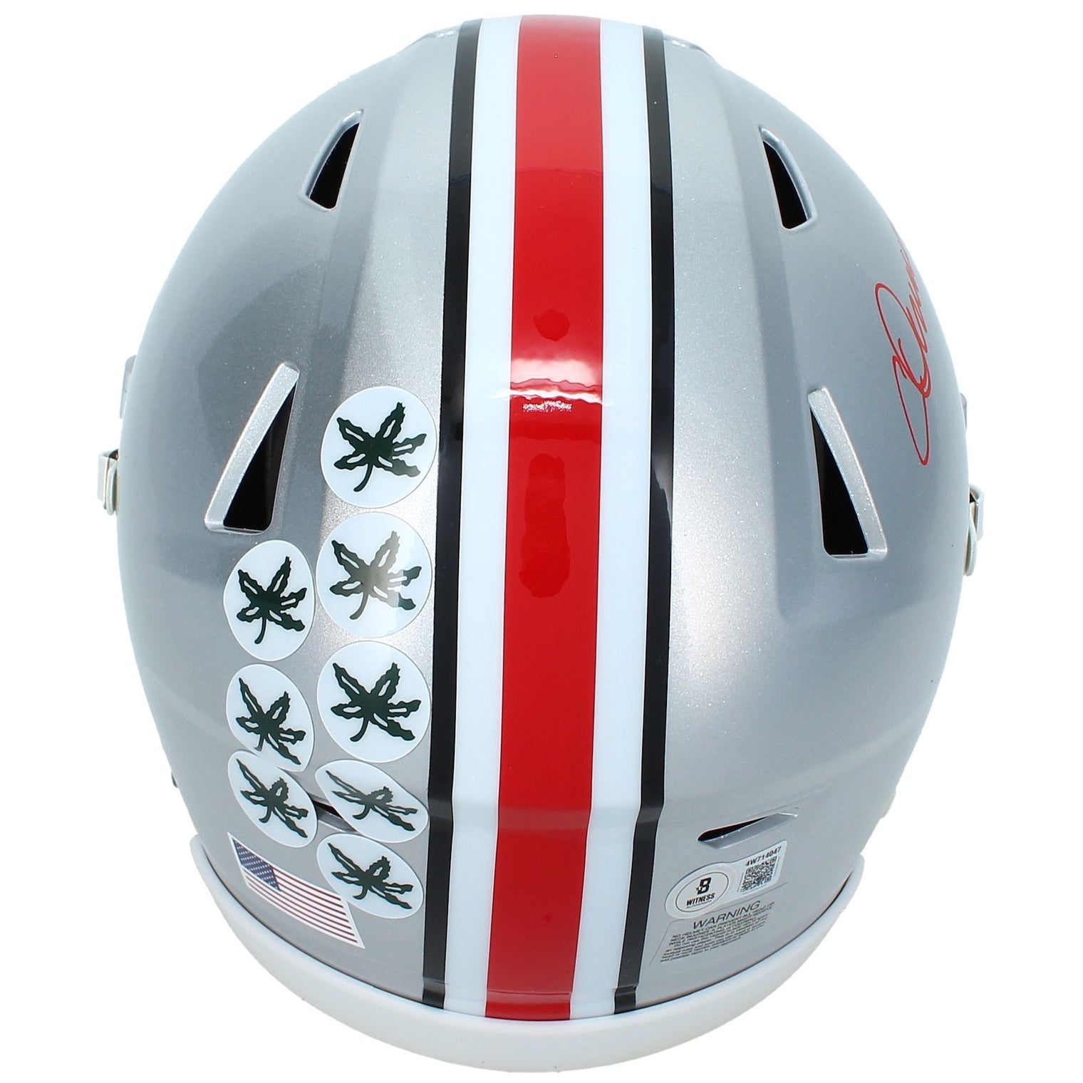 Chris Olave Autographed Ohio State Buckeyes Speedflex Midi Helmet Beckett