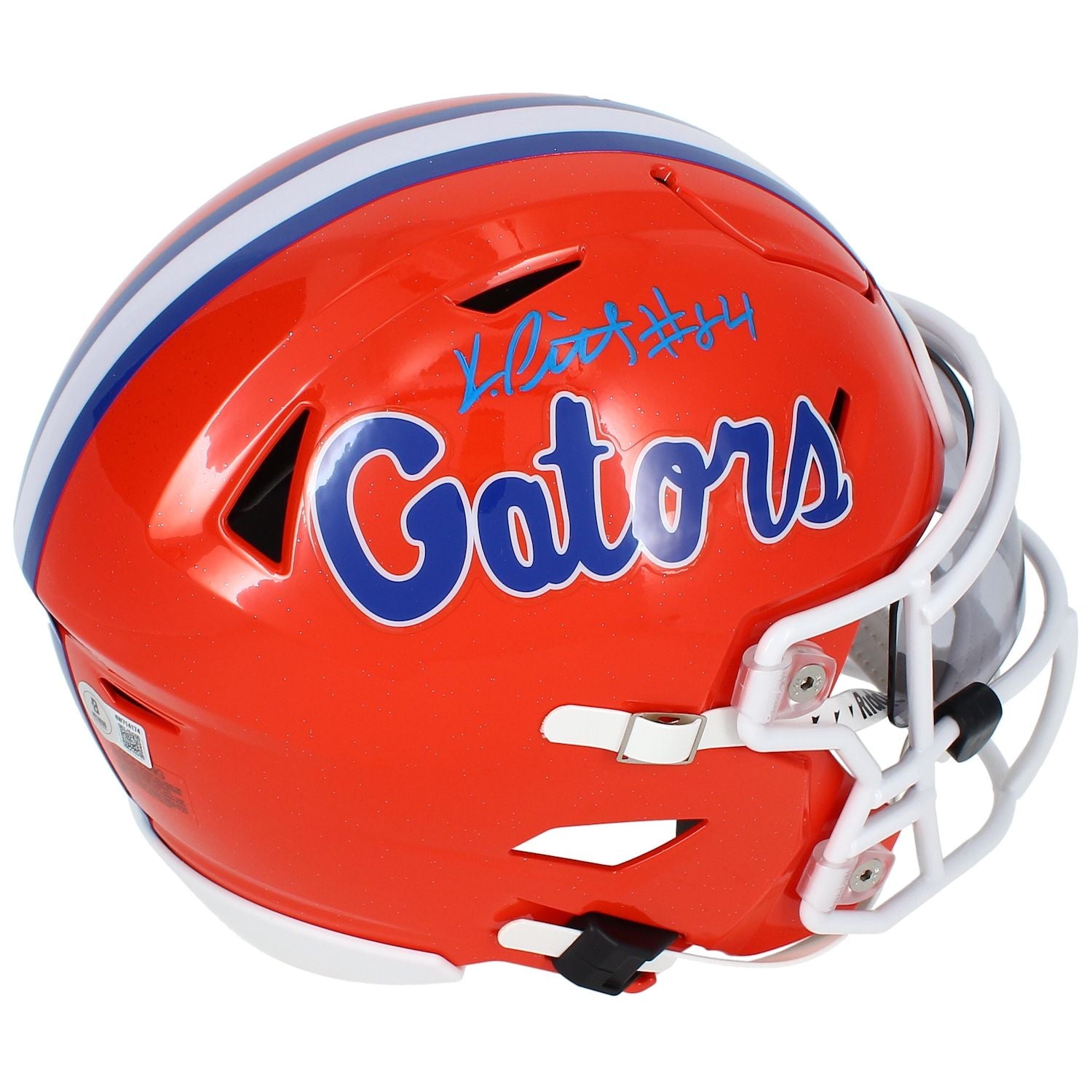 Kyle Pitts Autographed Florida Gators Speedflex Midi Helmet Beckett Witnessed