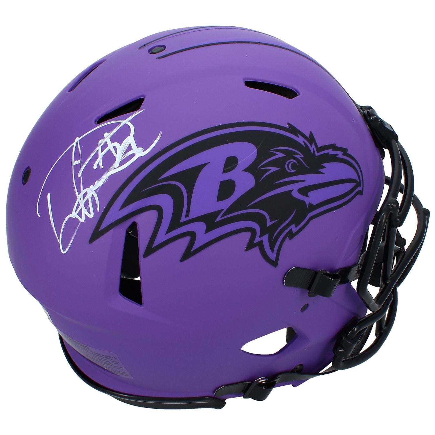 Derrick Henry Autographed Baltimore Ravens RAVE Speed Authentic Helmet Beckett